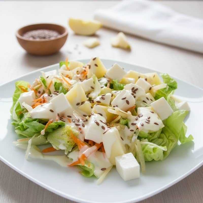 Ensalada de manzanas y queso fresco 18 Ensalada de manzanas y queso fresco
