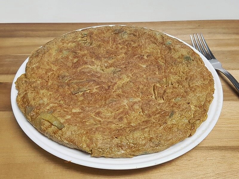 Tortilla de alcachofas