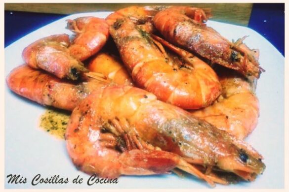 Gambas al vermut blanco