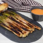 como hacer Calçots al horno