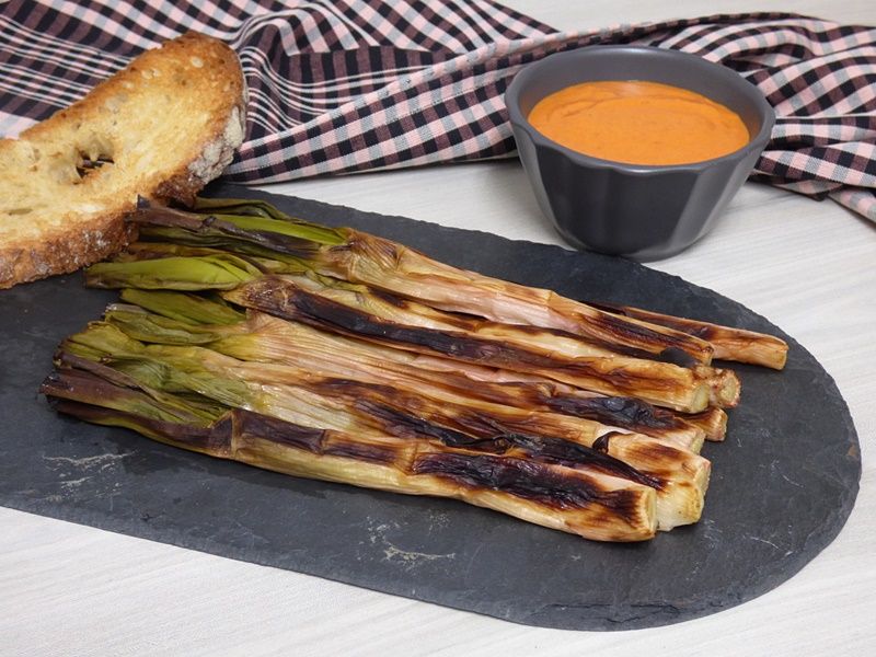 Calçots al horno