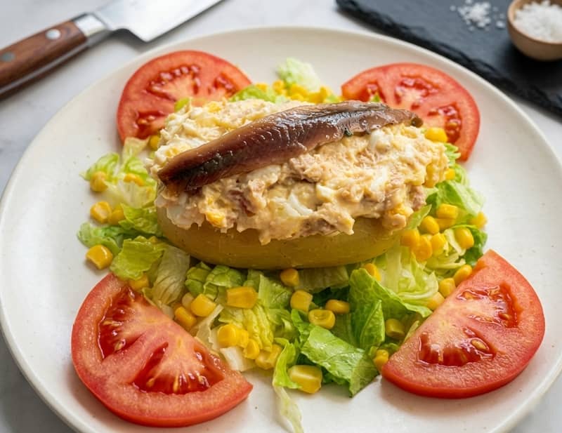 Patatas rellenas en ensalada 18 Patatas rellenas en ensalada