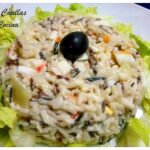 Ensaladilla de arroz con piña