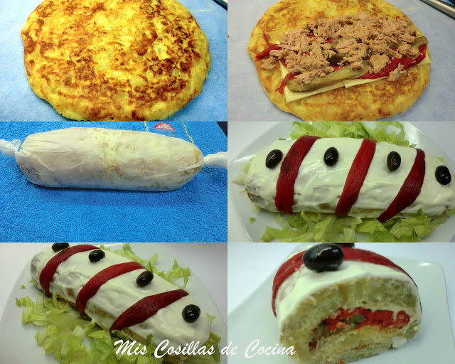 Rollo de tortilla de patata