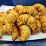 Mini Croissants con masa de hojaldre y chocolate