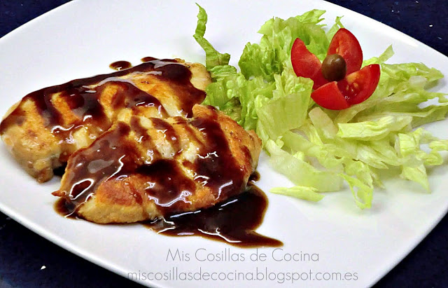 Pechugas de pollo con salsa agridulce