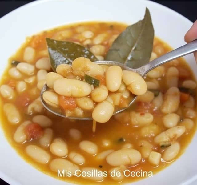 Judías estofadas con verduras