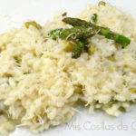 Risotto de espárragos verdes