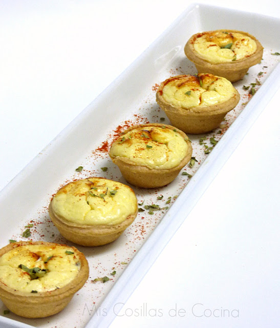 Tartaletas con Soufflé de Queso