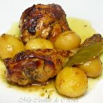 Pollo adobado al horno