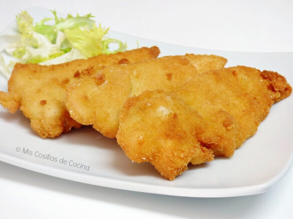 Pollo empanado crujiente sin huevo
