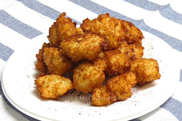 Buñuelos de arroz y queso