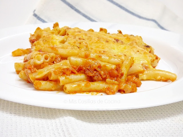 macarrones con picadillo