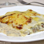 Canelones de setas con bechamel trufada