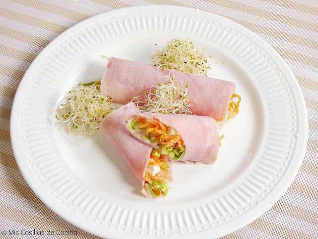 rollitos de jamón