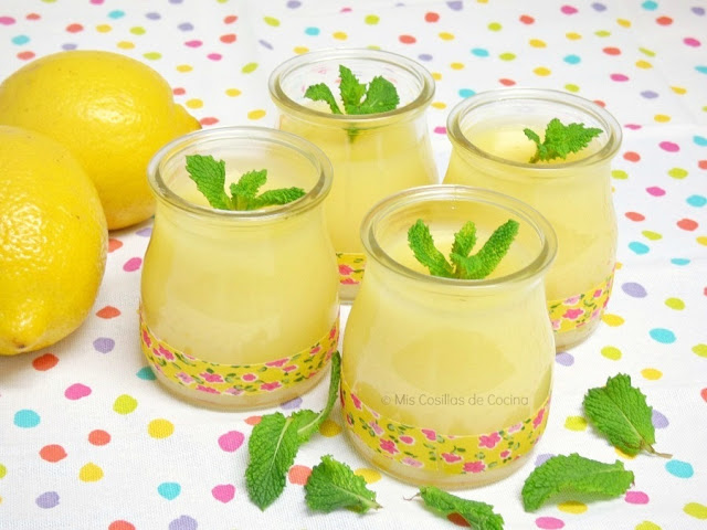 Vasitos con Crema de limón