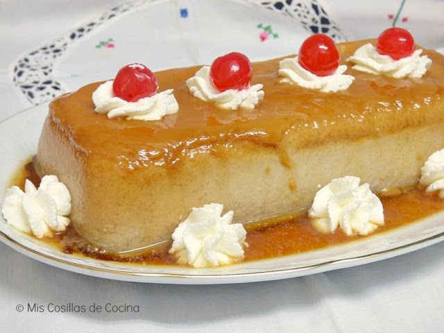 Flan de plátano