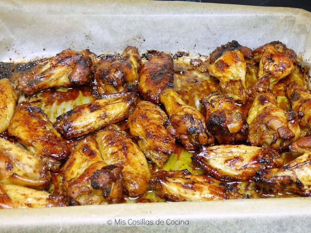 Alitas de pollo adobadas al horno - Mis Cosillas de Cocina