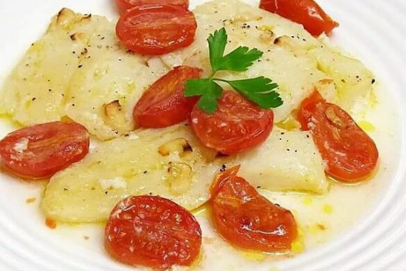 Filetes de halibut al horno