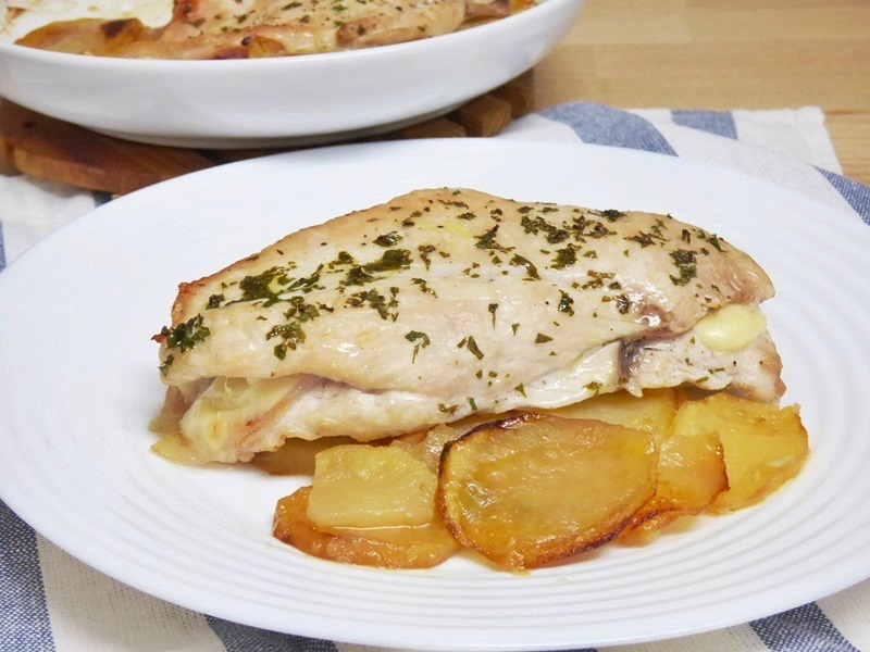 Pechugas de pollo rellenas al horno - Mis Cosillas de Cocina