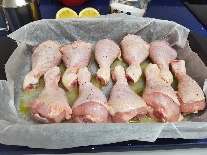 Muslitos de pollo asados con frutos secos