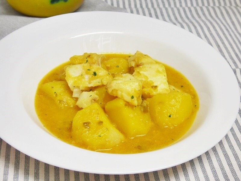 Guiso de patatas con bacalao