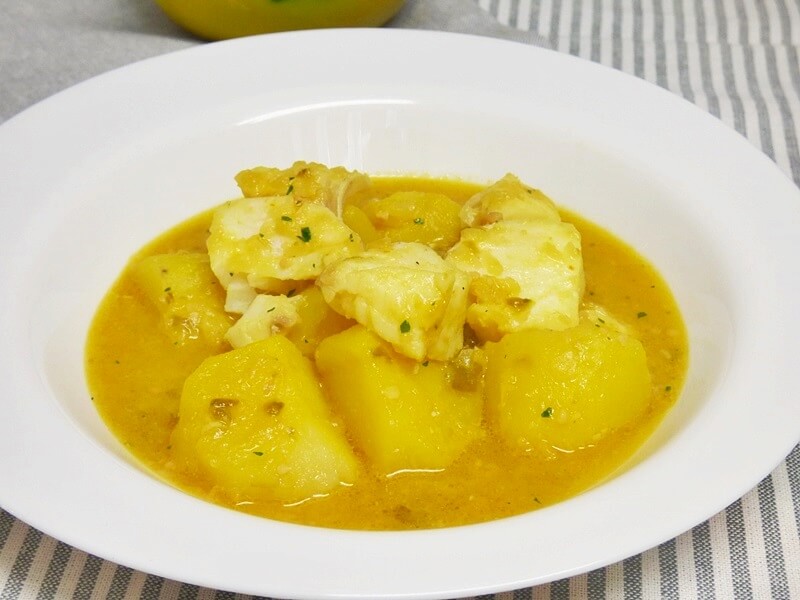 Guiso de patatas con bacalao