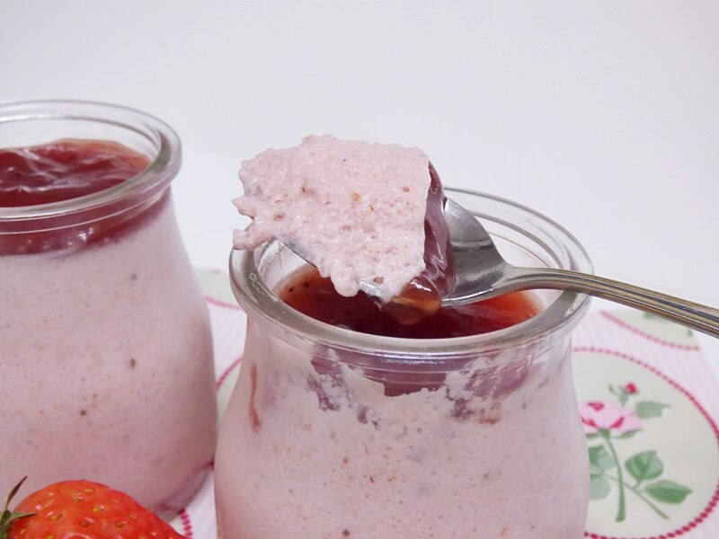 Mousse de fresas