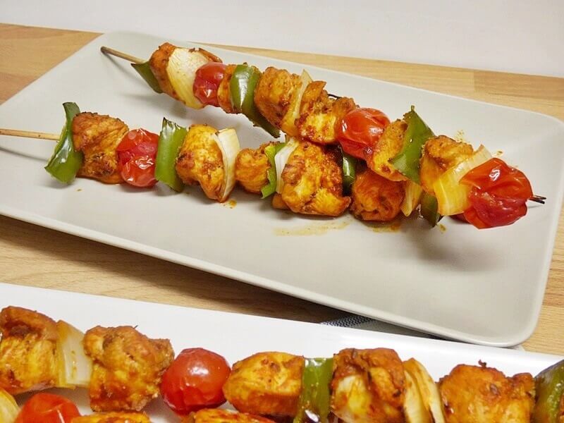 Brochetas de pollo