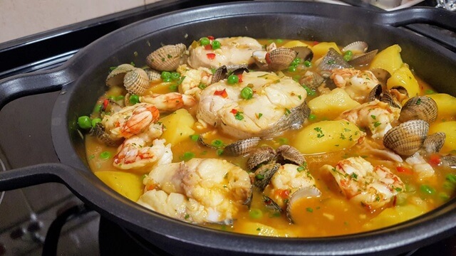Merluza a la cazuela