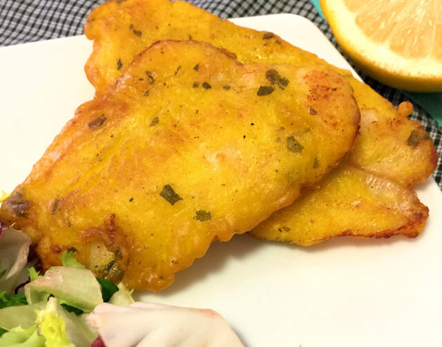 Filetes de merluza rebozados a la cerveza
