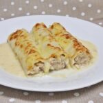 Canelones de pollo y setas