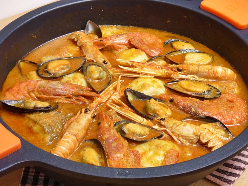 Zarzuela de pescado y marisco