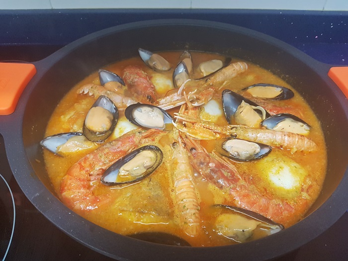 zarzuela de pescado y marisco