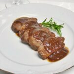 Magret de pato con salsa agridulce