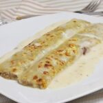 Canelones de manitas de cerdo y setas