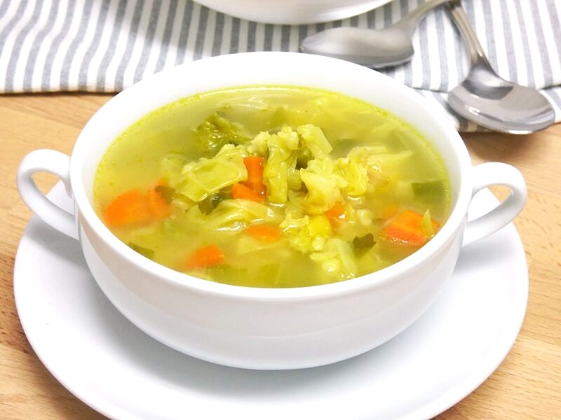 Sopa de verduras con arroz