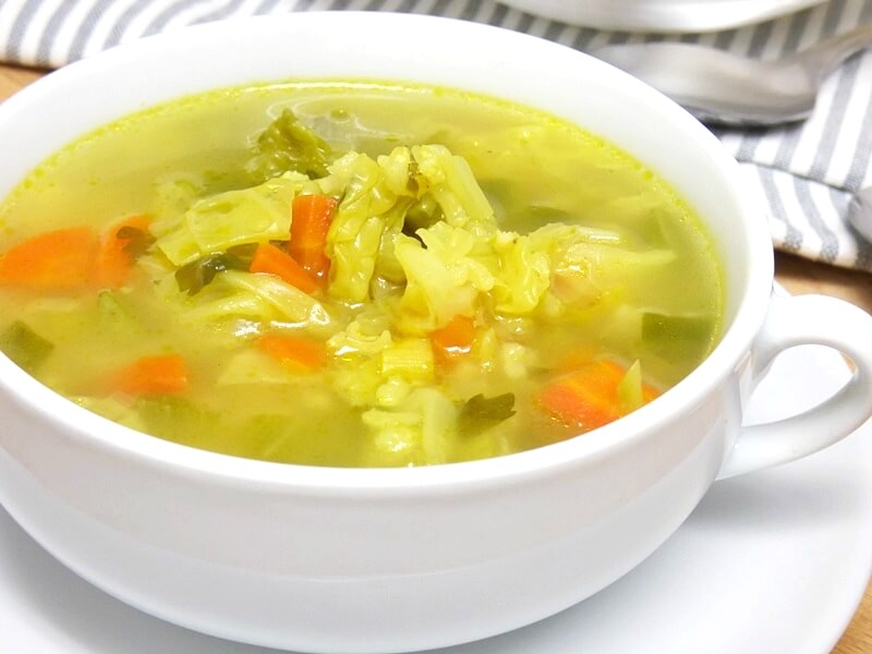 Sopa de verduras con arroz