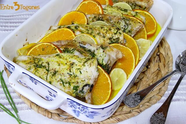 Dorada al Horno con Limón y Naranja