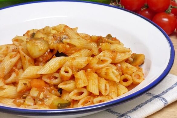 Macarrones con verduras