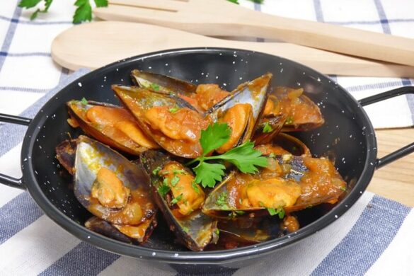 Mejillones con salsa picante