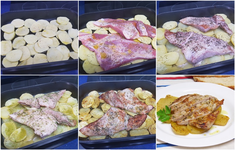 Secreto de cerdo al horno