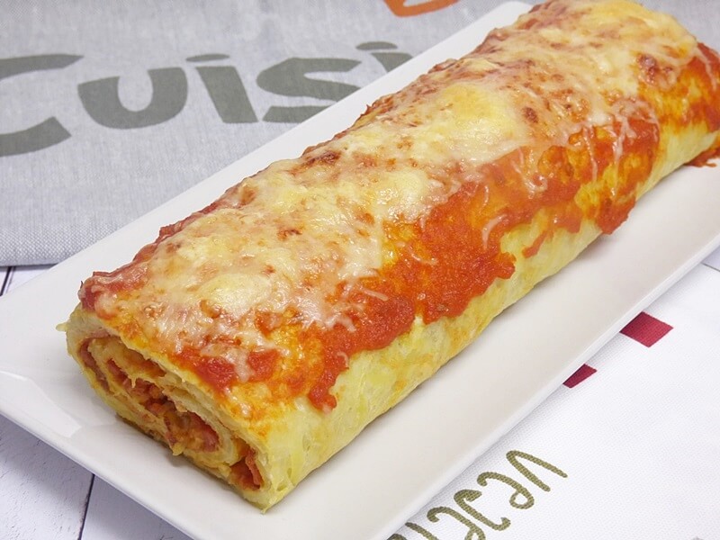 Rollo de patata relleno de atún