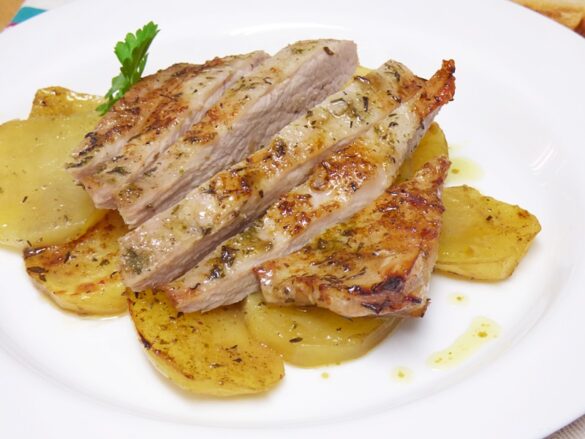 Secreto de cerdo al horno