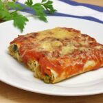 Canelones de verduras y requesón