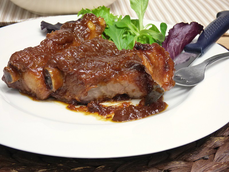 Costillas de cerdo a la Coca Cola 