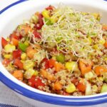 Ensalada de quinoa con vinagreta de soja