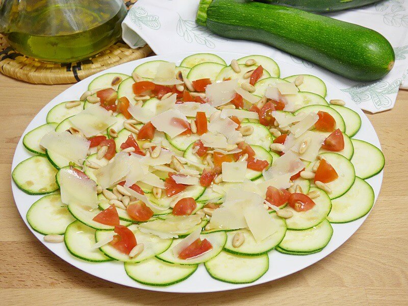 Carpaccio de calabacín