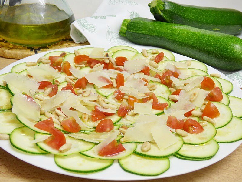 Carpaccio de calabacín