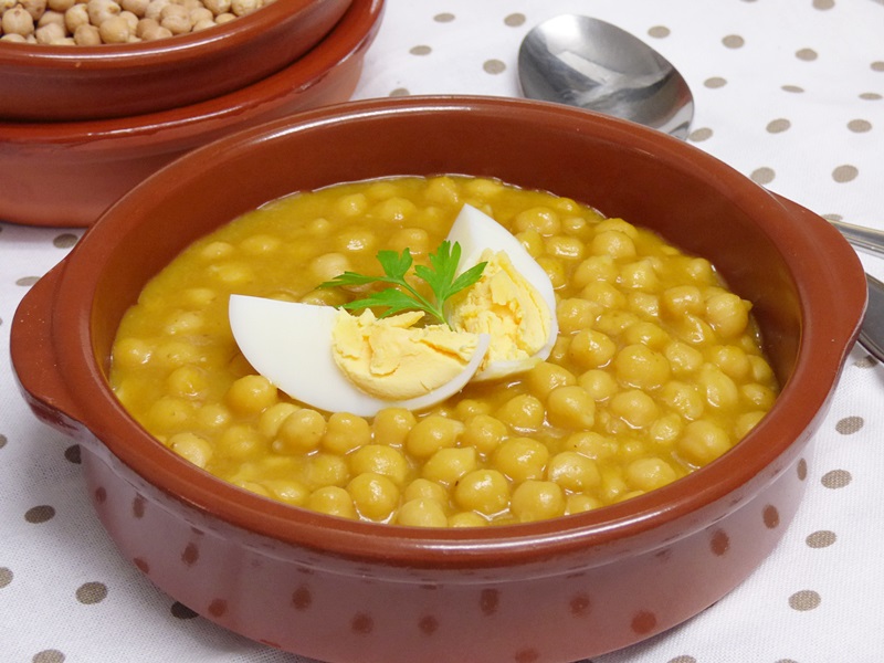 Garbanzos guisados. Receta fácil - Mis Cosillas de Cocina